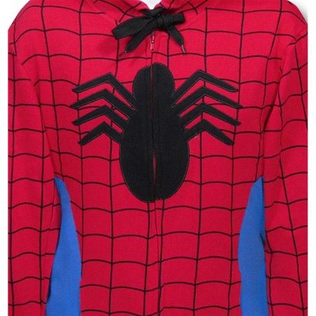 Spiderman Costume Zip Up Hoodie