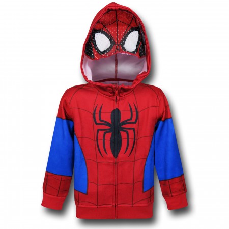 Spiderman Mask Kids Costume Hoodie