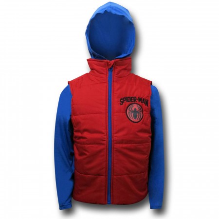 Spiderman Hoodie & Vest Kids Set