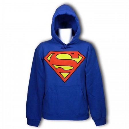 Superman Symbol Royal Hooded Sweatshirt