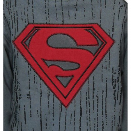 Superman Red Symbol Kids Zip-Up Hoodie