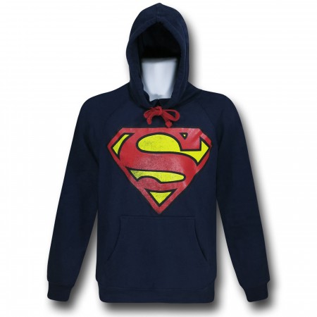 Superman Symbol Navy Pullover Hoodie
