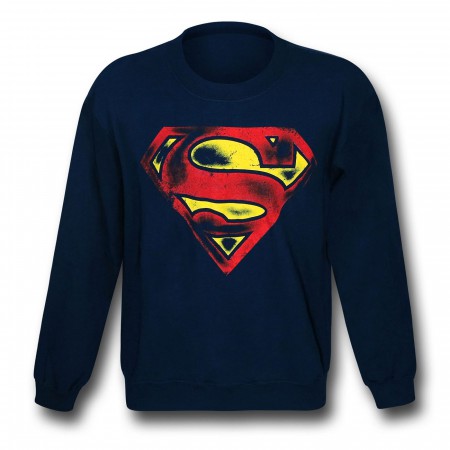 Superman Symbol Navy Sweatshirt