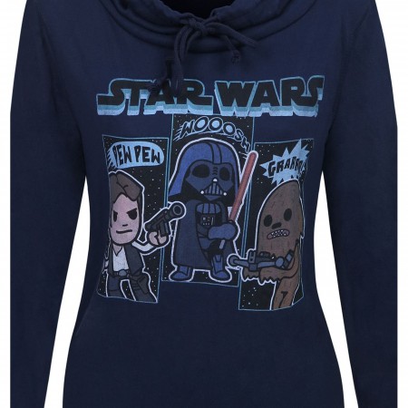 Star Wars Sound Effects Women's Cowl Sweatshirt