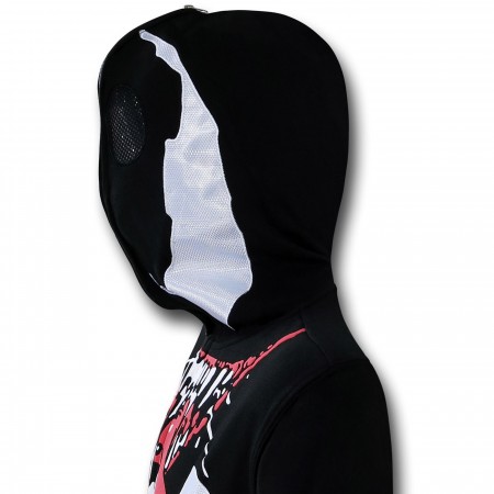 Venom Face & Tongue Costume Hoodie