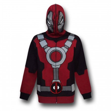 Deadpool Costume Zip Up Hoodie