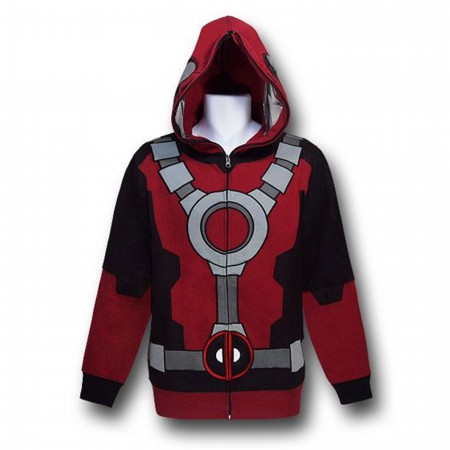 Deadpool Costume Zip Up Hoodie