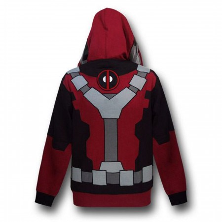 Deadpool Costume Zip Up Hoodie