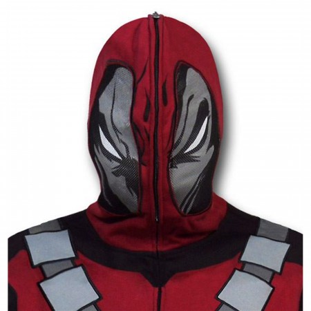 Deadpool Costume Zip Up Hoodie
