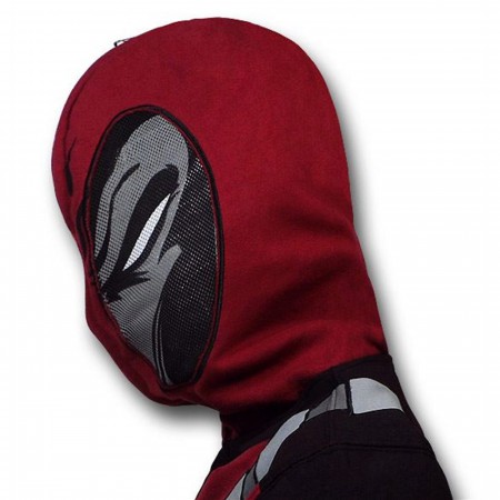 Deadpool Costume Zip Up Hoodie