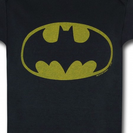 Batman Distressed Symbol Infant Snapsuit