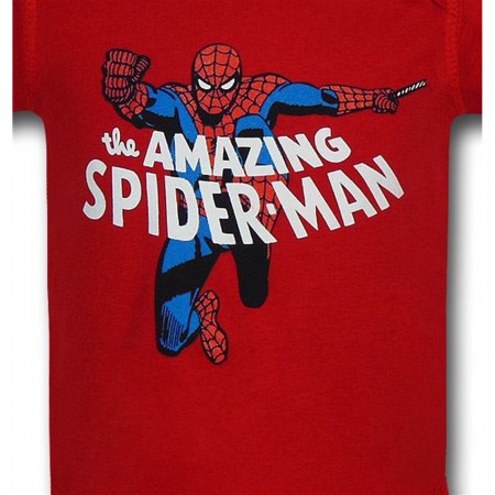 Spiderman Amazing Red Infant Snapsuit