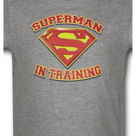 Superman In Training Gray Infant Snapsuit