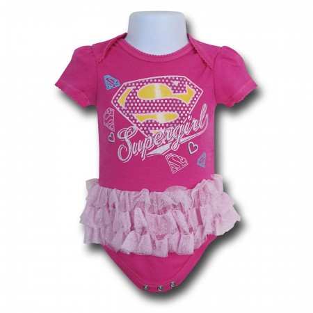 Supergirl Symbol TuTu Infant Snapsuit