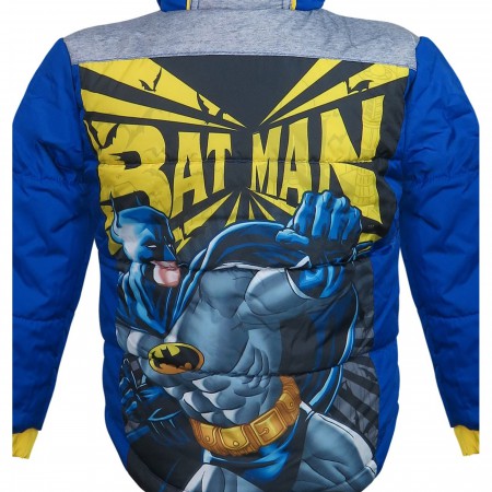Batman Symbol Kids Puffer Jacket