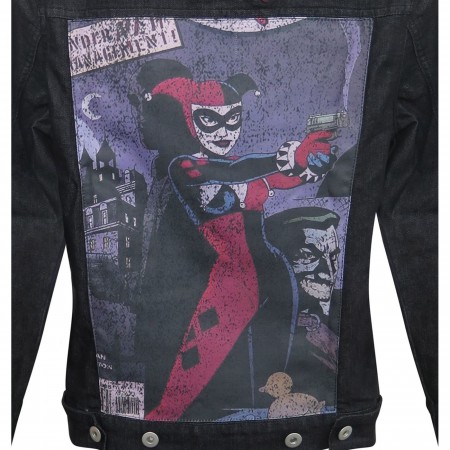 Harley Quinn Animated Women's Denim Jacket