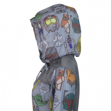 Star Wars Character Heads Sublimated Women's Windbreaker