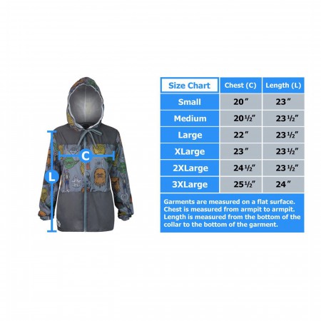 Star Wars Character Heads Sublimated Women's Windbreaker