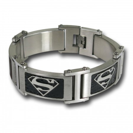Superman Black Segment Bracelet