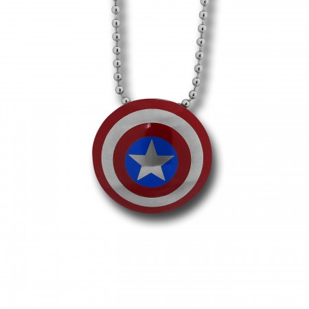Captain America Shield Pendant Necklace