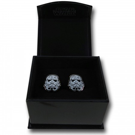 Star Wars Stormtrooper Typography Cufflinks