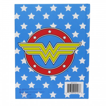 Wonder Woman Logo & Stars Hardcover Journal