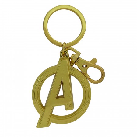 Avengers Infinity War Logo Gold Keychain