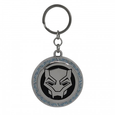 Black Panther Movie Symbol Metal Keychain
