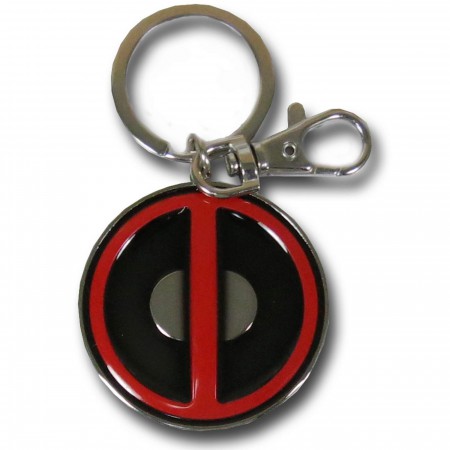 Deadpool Symbol Pewter Keychain