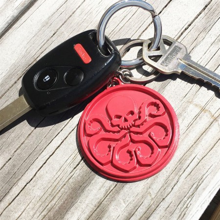 Hydra Red Symbol Metal Keychain