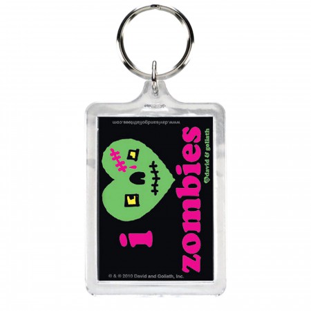 I Heart Zombies Keyring