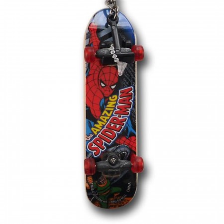 Spiderman Skateboard Keychain