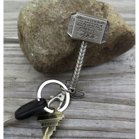 Thor Movie Metal Mjolnir Hammer Keychain