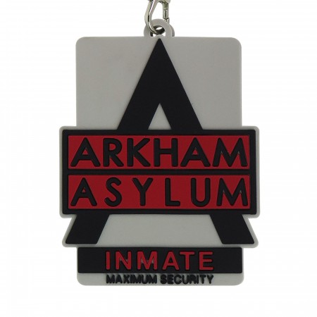 Arkham Asylum Logo Lanyard with Rubber ID Holder