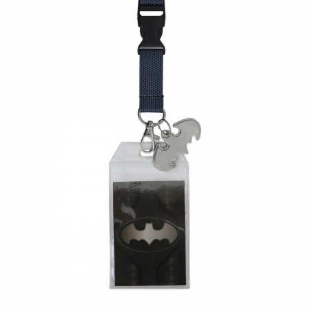 Batman Suit Up Lanyard with Metal Charm