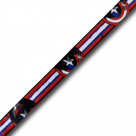 Captain America Stripes and Shield Lanyard