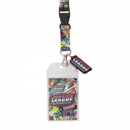 Justice League of America Lanyard with Charm