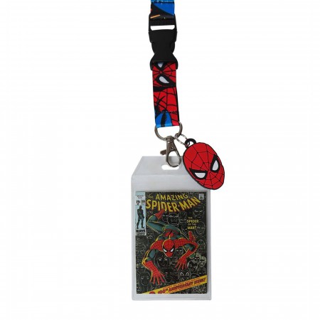 Spiderman Faces Lanyard with Charms