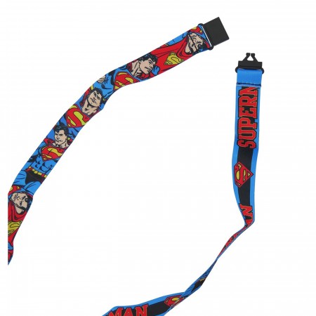 Superman Classic Character Lanyard with PVC Charm