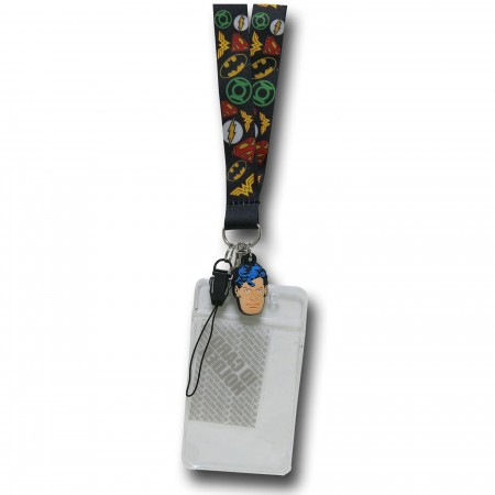 DC Comics Soft Touch Lanyard with Superman Charm