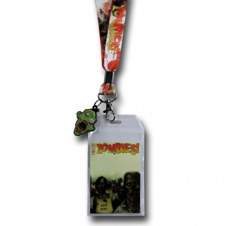 Zombies All-Over Print Lanyard w/Head Charm