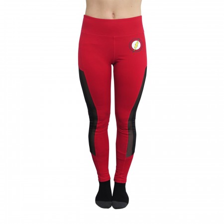 Flash Symbol Active Leggings with Mesh Sides