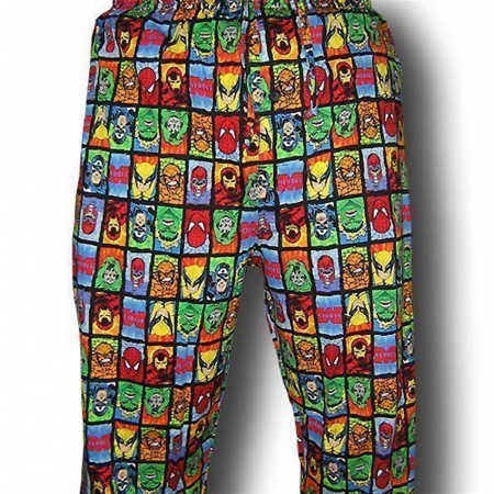 Marvel Character Faces Lounge Pants