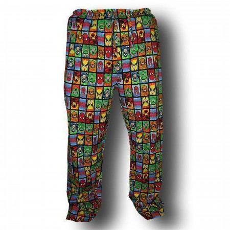 Marvel Character Faces Lounge Pants