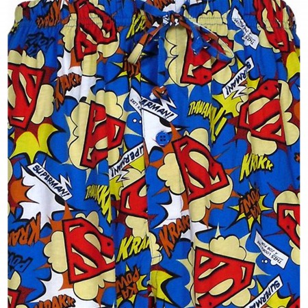 Superman Comic Punch Lounge Pants