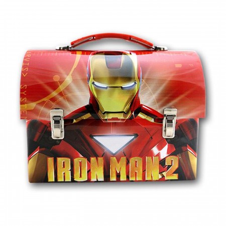 Iron Man 2 Pose Red Dome Lunchbox