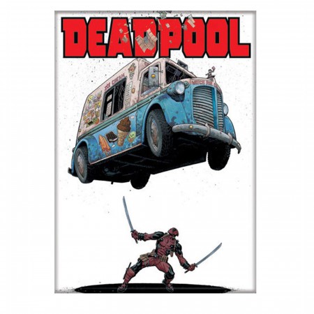 Deadpool Incoming Ice Cream Truck Magnet