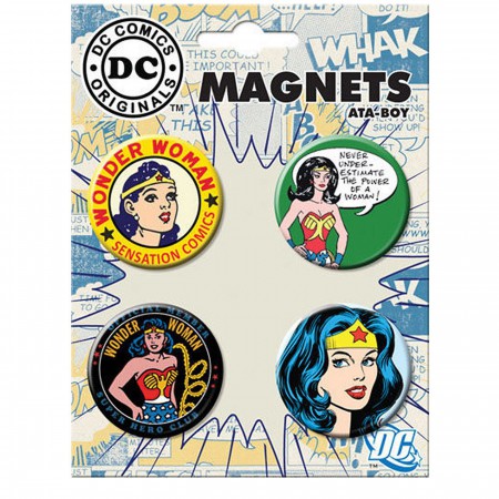 Wonder Woman Round Magnet Set