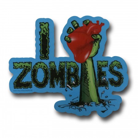 Zombies I Heart Chunky Magnet
