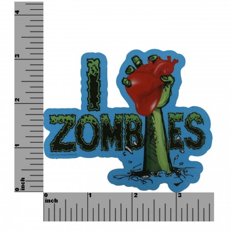 Zombies I Heart Chunky Magnet